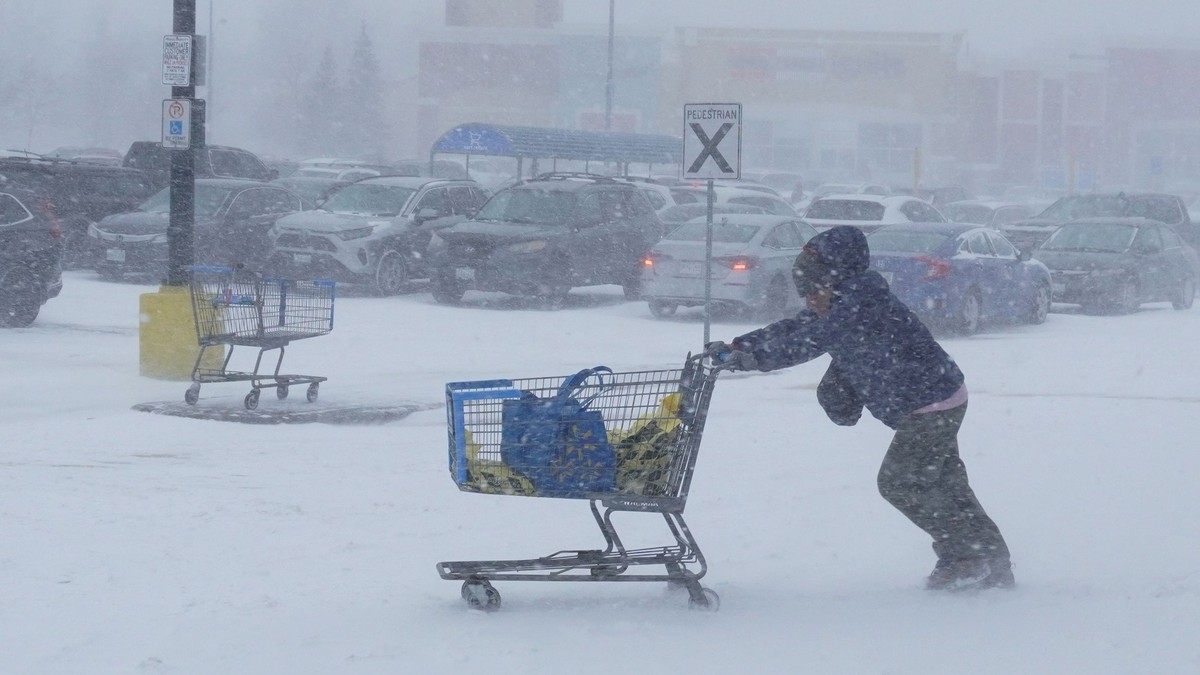 Snežna mećava, ilustracija