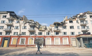 Pocisk do kałasznikowa na pamiątkę. 'Żebyś pamiętał co zwykle przynosi russkij mir' [REPORTAŻ Z CZERNIHOWA]