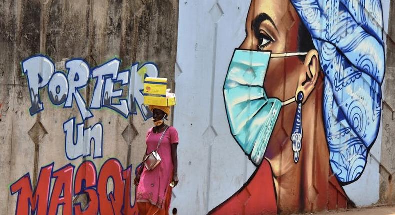 Coronavirus: une peinture murale pour sensibiliser sur le respect des gestes barrières