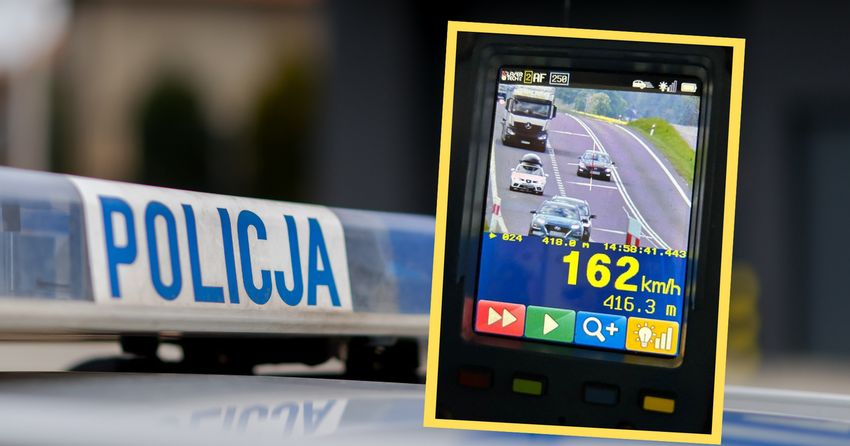  Pędził z prędkością 162 km/h Policjanci ustalili, że kierowca miał prawie 90 lat