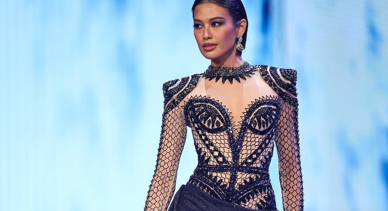 Miss Philippines Michelle Marquez Dee during the Miss Universe competition.Hector Vivas/Stringer/Getty Images