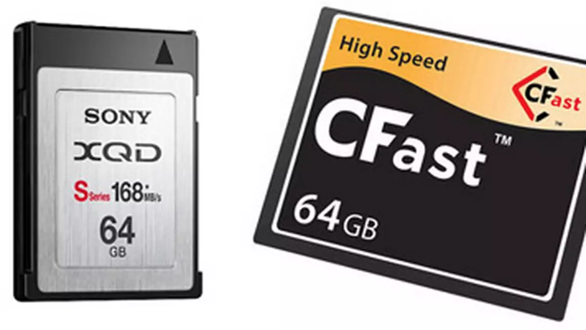 Karty pamięci XQD i CFast 2.0: czy będziemy mieli wojnę standardów?