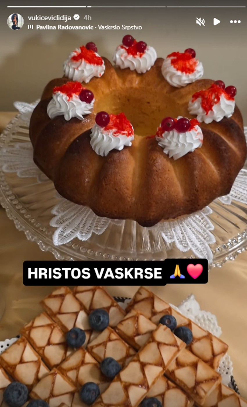 Lidija pokazala trpezu za Uskrs