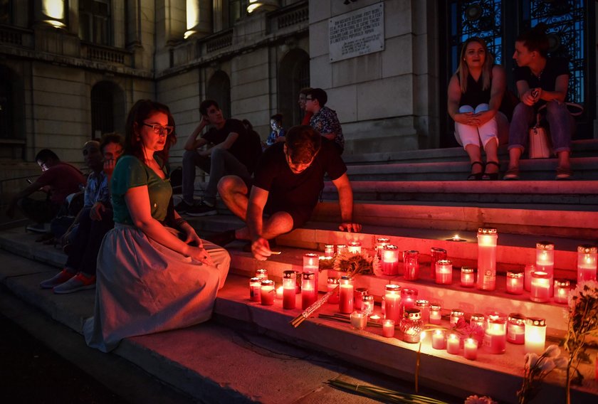 ROMANIA-CRIME-PROTEST