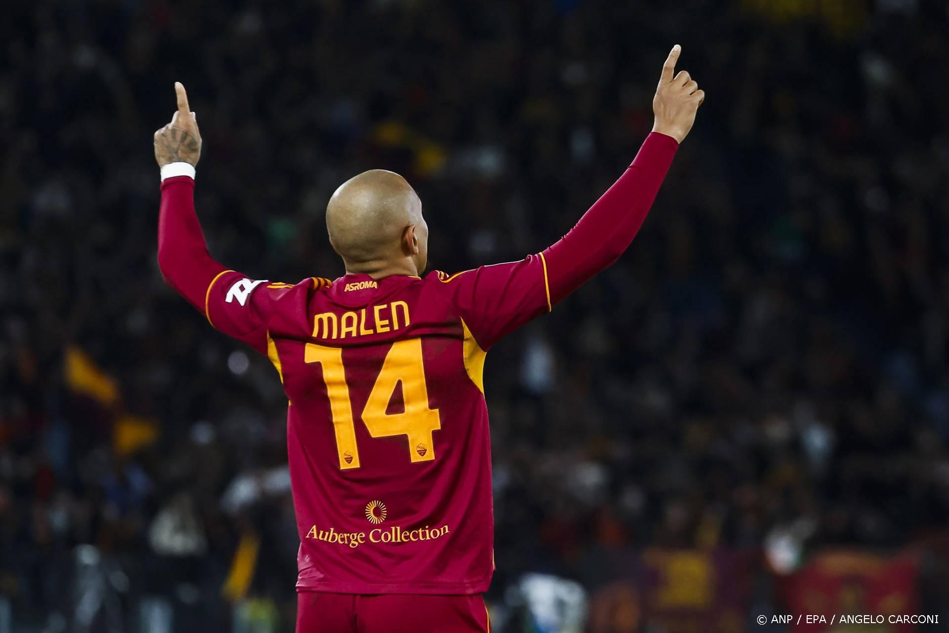 Drie doelpunten in vier wedstrijden: Malen blijft scoren bij AS Roma in Serie A