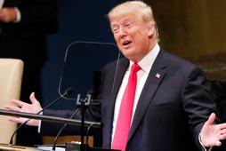 U.S. President Trump addresses the 73rd session of the United Nations General Assembly at U.N. headquarters in New York