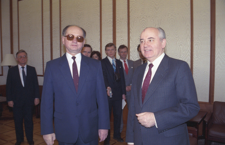 Wojciech Jaruzelski i Michaił Gorbaczow, 1990 r.