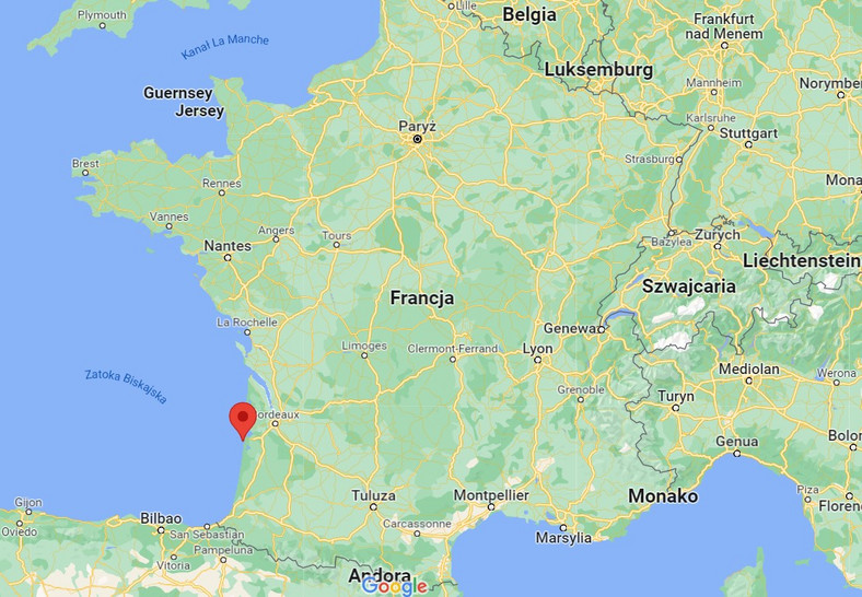 Cap Ferret położony jest na tej samej szerokości geograficznej co włoska Genua i Bolonia