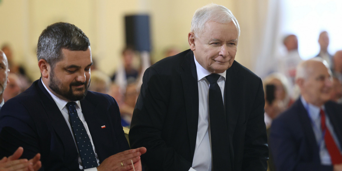 Od lewej: Krzysztof Sobolewski i Jarosław Kaczyński