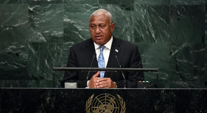 Fiji Prime Minister Voreqe Bainimarama said the world needed America's leadership, calling on President Donald Trump not to abandon the Paris climate deal