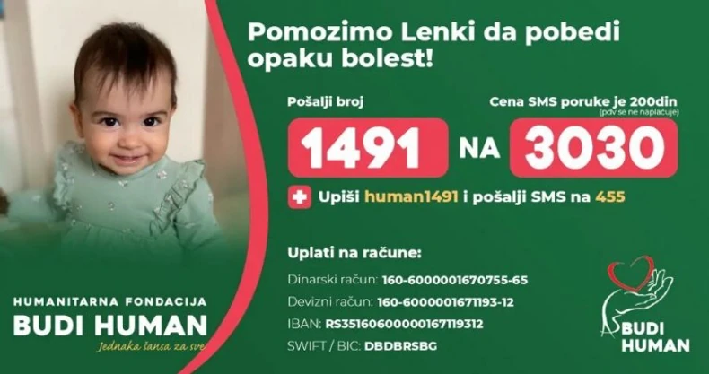Ovako možemo pomoći Lenki Lazarević