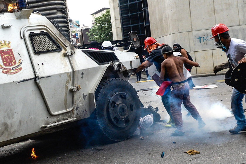 Zamieszki w Caracas.
