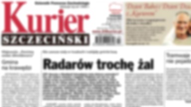 "Kurier Szczeciński" podkreśla na pierwszej stronie swój "polski charakter"