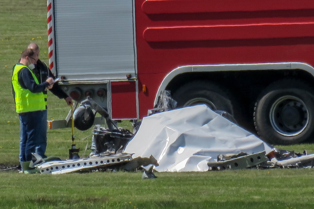 Katastrofa samolotu na lotnisku w zielonogórskim Przylepie