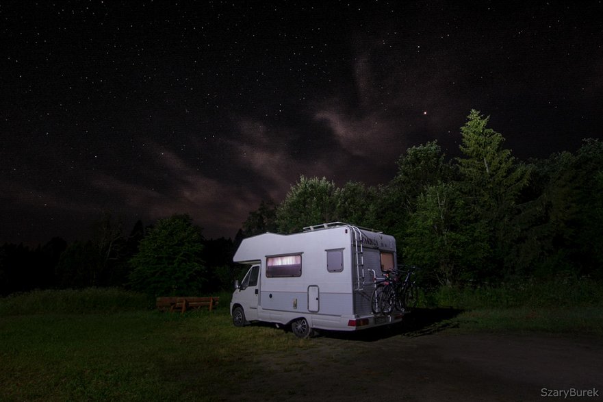 Kamperem na dziko w Bieszczady