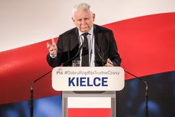 Prezes PiS Jarosław Kaczyński w Kielcach