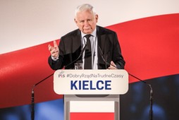 Prezes PiS Jarosław Kaczyński w Kielcach