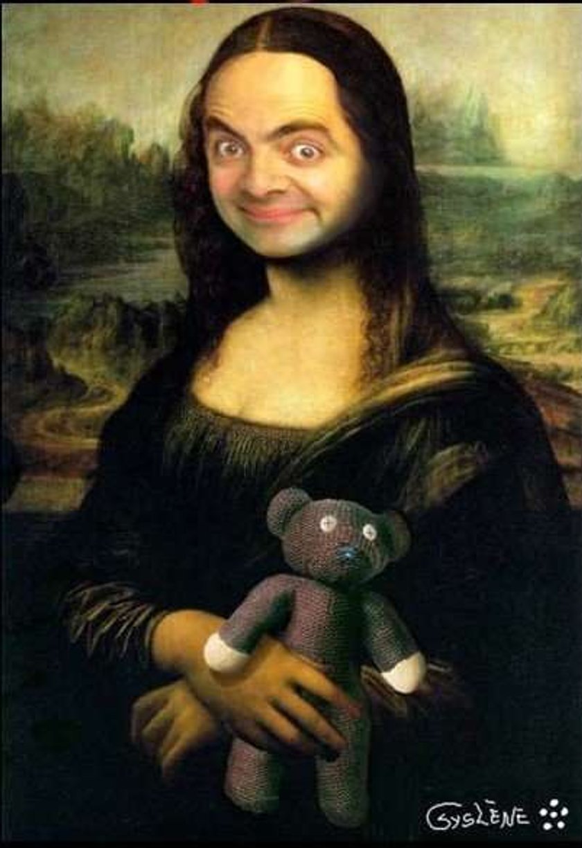 Mona Lisa pokazuje pupę