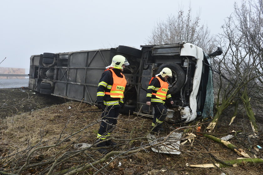 Wypadek czeskiego autobusu szkolnego