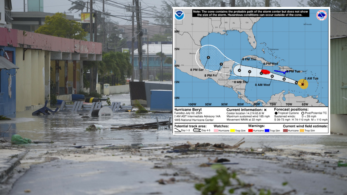 Huragan Beryl pobił niezwykły rekord. "Historia pisze się na naszych oczach"