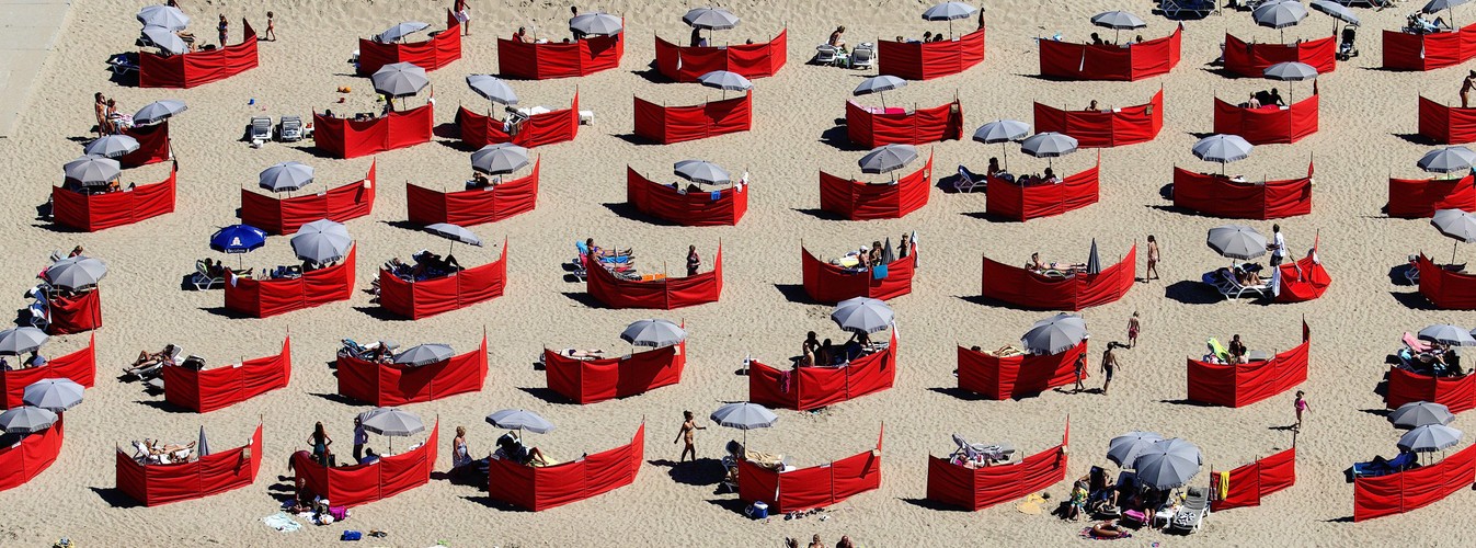 Plaża w Scheveningen w Holandii