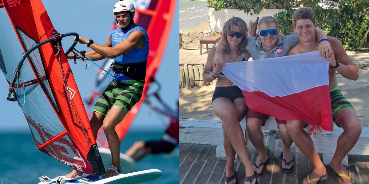 Stanisław Trepczyński ze złotym medalem Młodzieżowych Mistrzostw Świata World Sailing