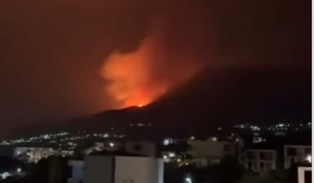 Požar iznad Bara u Crnoj Gori