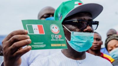 Agboola Ajayi joined the PDP on Sunday, June 21, 2020 (PMNews)