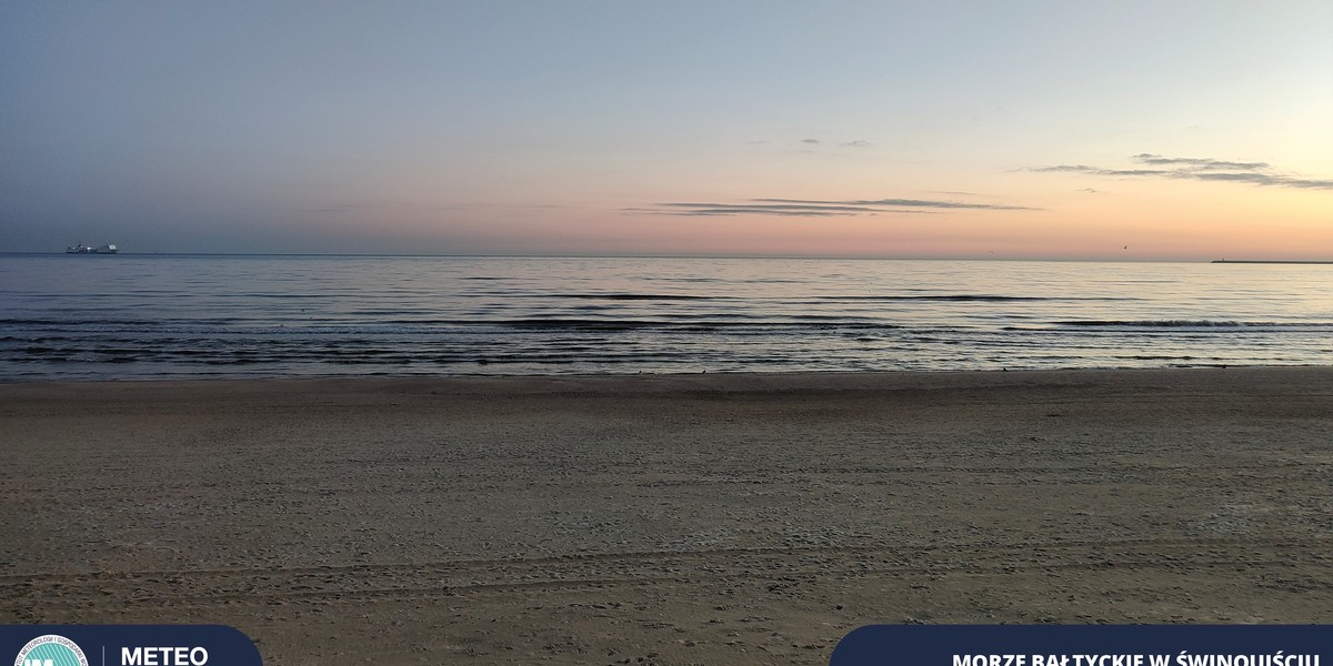 Morze Bałtyckie w Świnoujściu. Fot. Konrad Bralczyk METEO IMGW-PIB