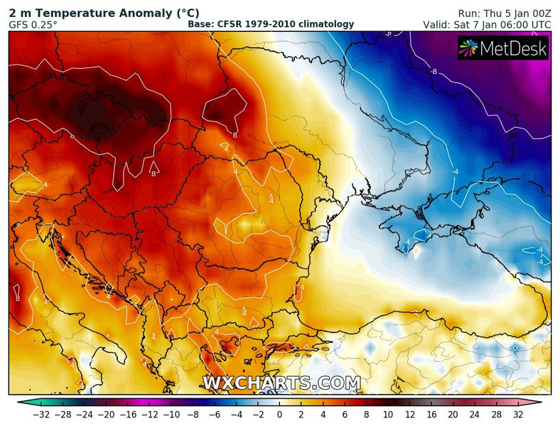 Na północnym wschodzie Ukrainy będzie niemal 10 st. C zimniej niż zazwyczaj w styczniu.