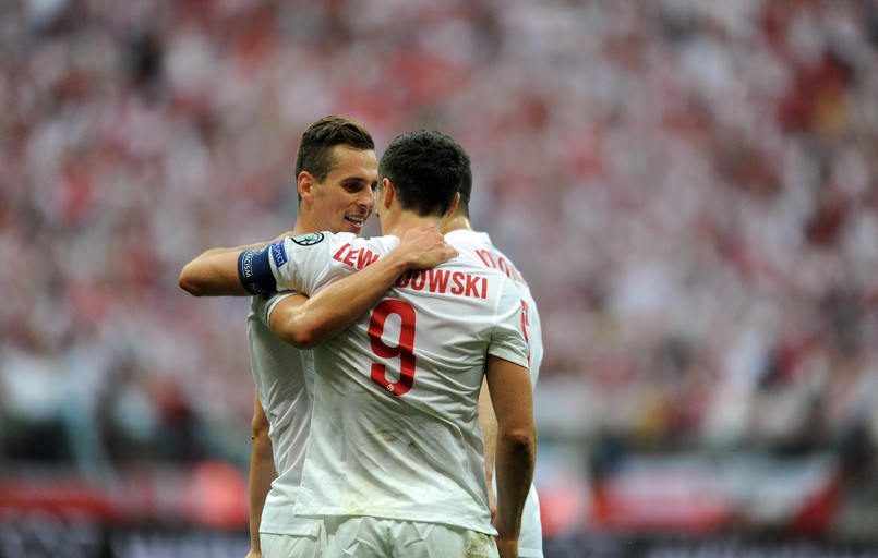 Robert Lewandowski i Arkadiusz Milik