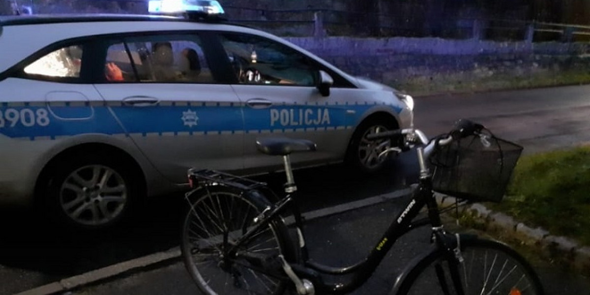 36-latek zatrzymany za jazdę rowerem pod wpływem alkoholu.
