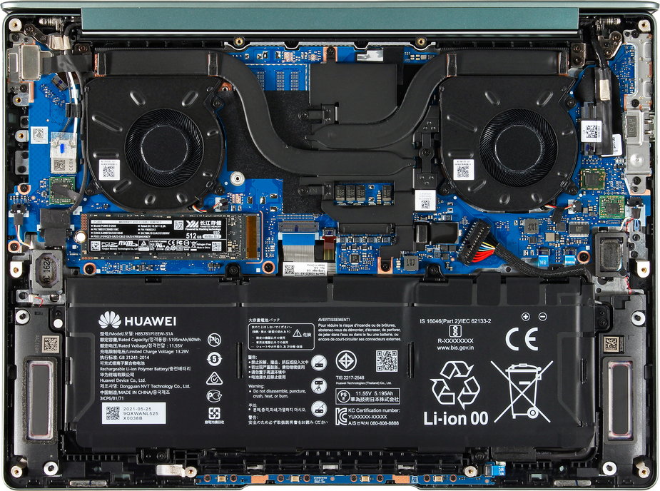 Huawei MateBook 14s – wnętrze laptopa