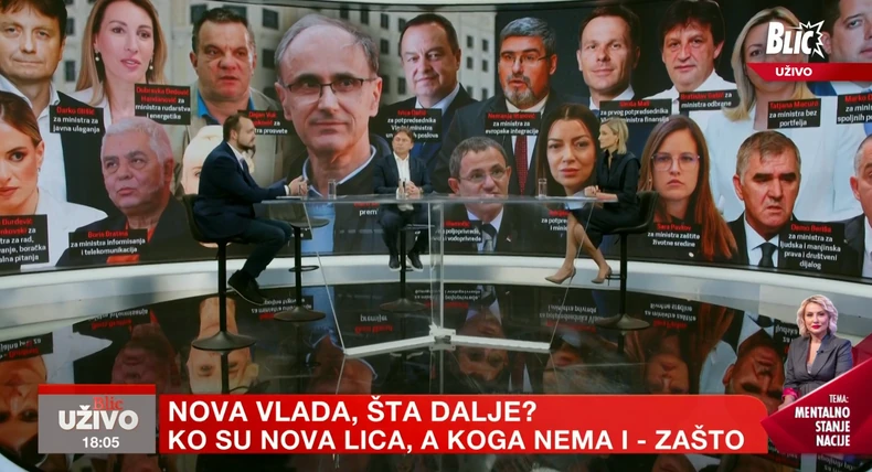 U studiju emisije "Blic uživo" na Blic televiziji, kanal 17 na SBB