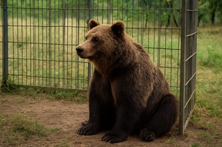Mężczyzna spod Częstochowy nielegalnie przetrzymywał niedźwiedzia brunatnego. Zwierzę jest już w ZOO, a właściciel misia usłyszał zarzuty - ile lat więzienia mu grozi?