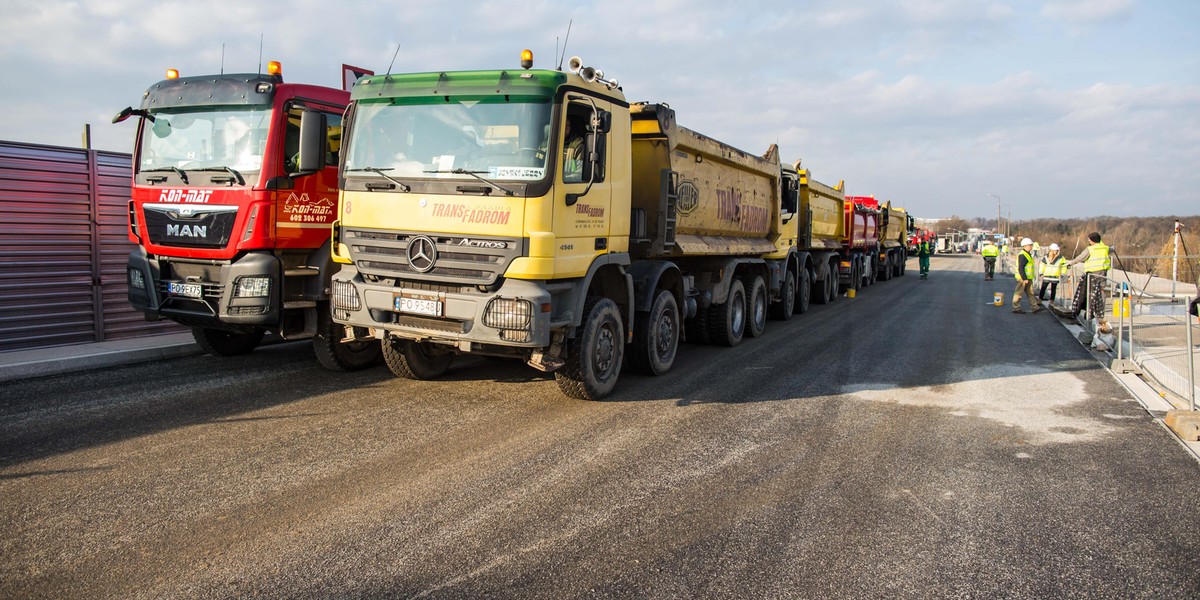 Próby wytrzymałościowe mostu Lecha