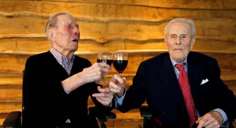 Belgian twins celebrate 103 years living side by side