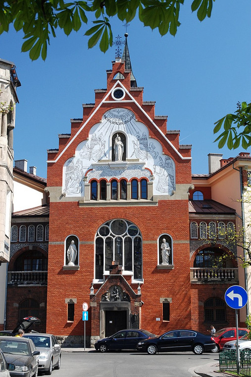 Kościół Najświętszego Serca Pana Jezusa, Kraków ul. Garncarska, tu doszło do pierwszego ataku Karola Kota.
