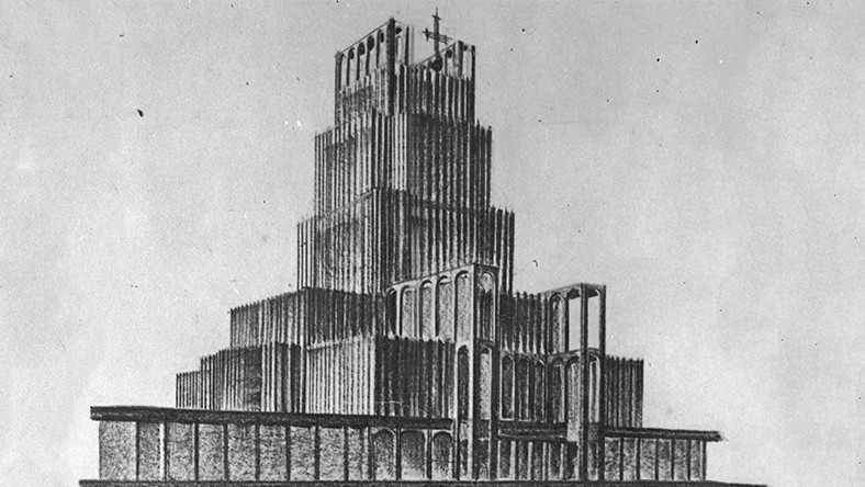 Projekt świątyni autorstwa architekta Bohdana Pniewskiego. Data wydarzenia: 1930