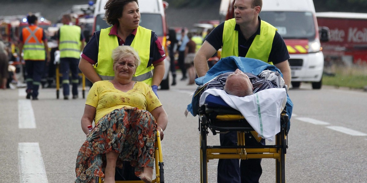 Wypadek polskiego autokaru we Francji