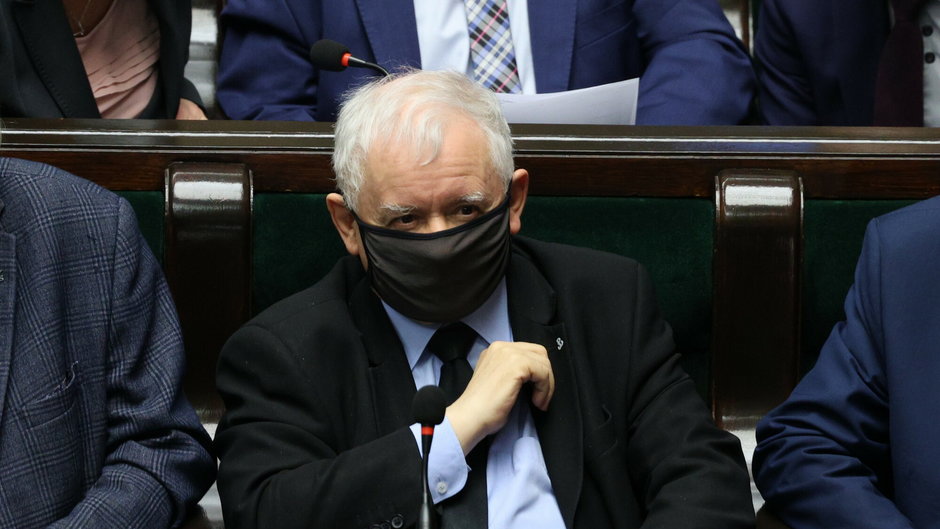 Jarosław Kaczyński w Sejmie 13 stycznia