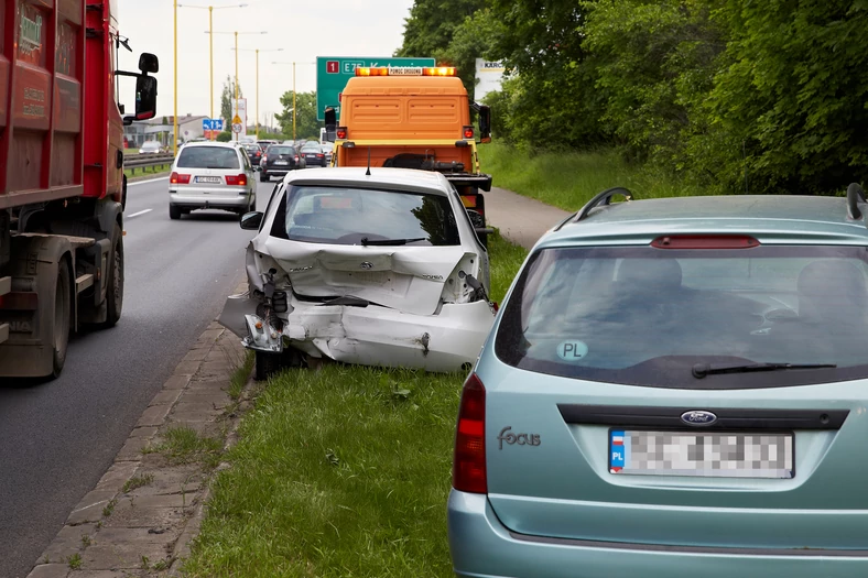 TYpowa stłuczka „smartfonowa”