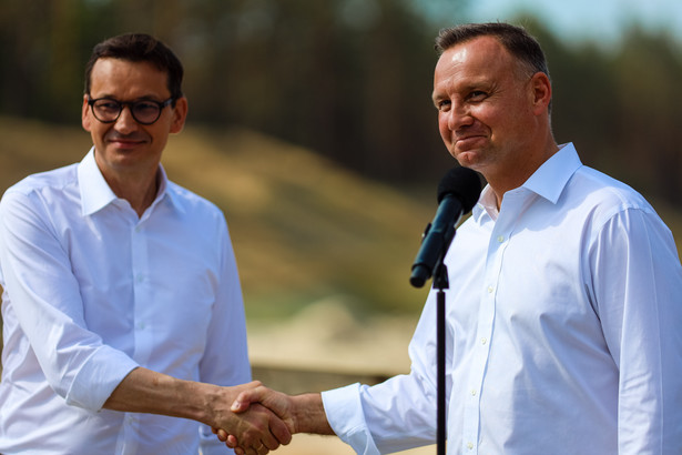 Prezydent Andrzej Duda i premier Mateusz Morawiecki