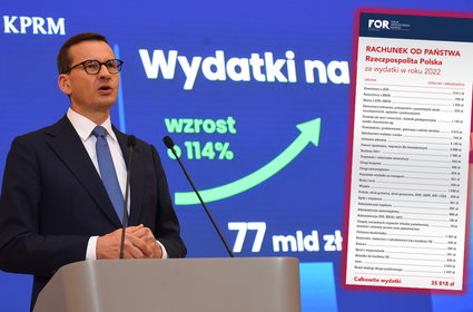 Podsumowali wydatki państwa i wystawili rachunek. Tyle zapłaci każdy Polak