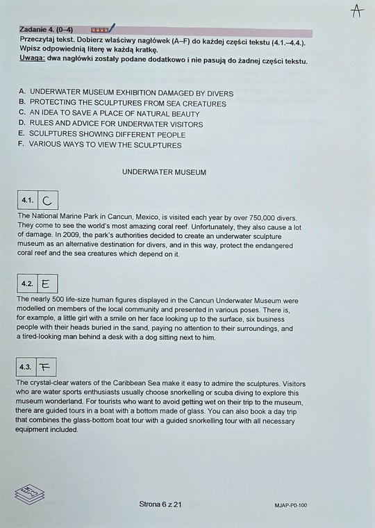 Matura 2024. Język angielski - poziom podstawowy [ARKUSZE CKE i ODPOWIEDZI]