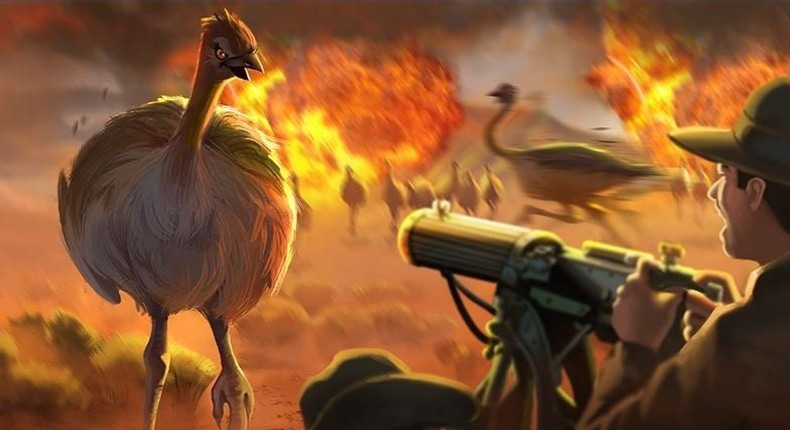 The military waged war but, the emus won [Pinterest]
