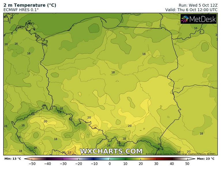 Temperatura będzie wysoka