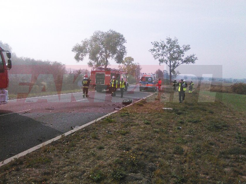 Wjechała w nadjeżdżającego busa