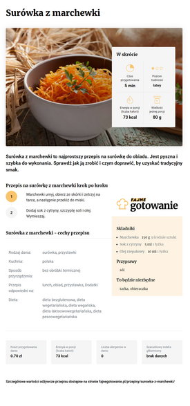 Surówka z marchewki