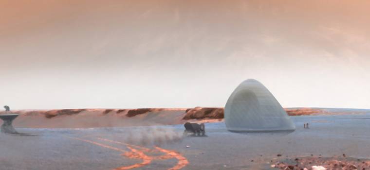 MARS ICE HOUSE - projekt lodowego habitatu drukowanego w 3D